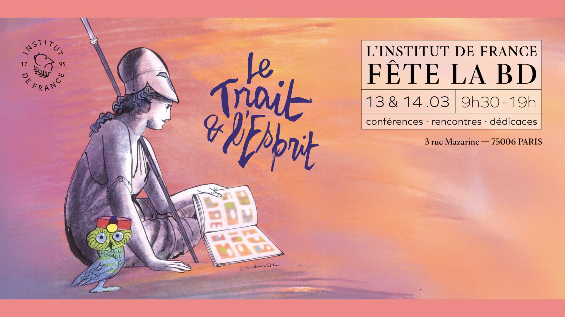 L’Institut de France fête la bande dessinée les 13 et 14 mars !  